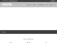 Tablet Screenshot of eastsidechurch.org
